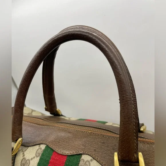Gucci PVC Sherry Line Boston Handbag - Picture 5 of 15